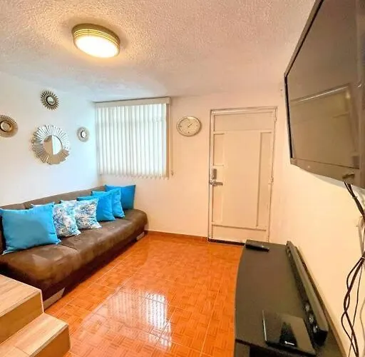 Apartamento Depto Frente A Estadio Gnp Antes Foro Sol Y Autodromo F1 A 10 Min Caminando